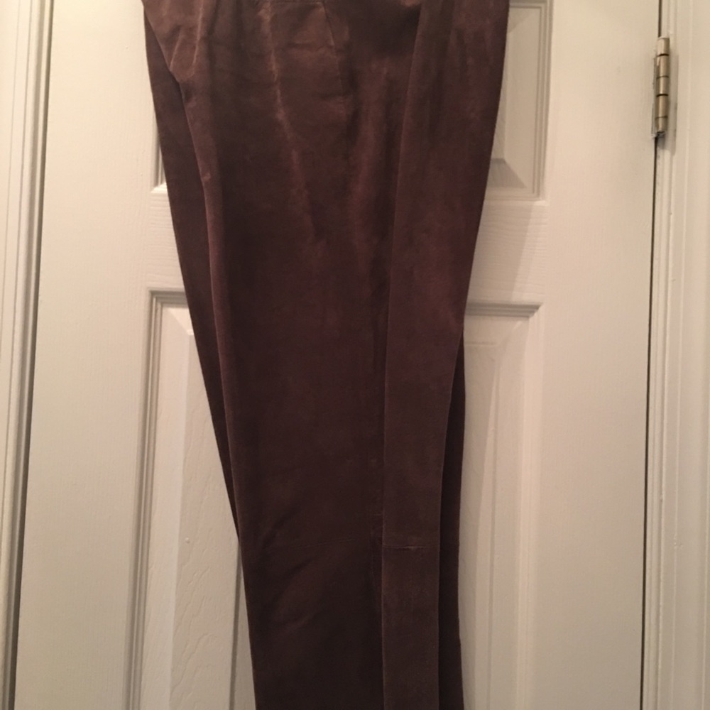 Suede pants